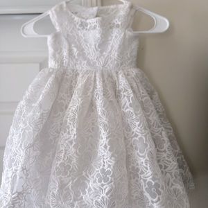 White Lace Toddler dress, size 2T, David’s Bridal